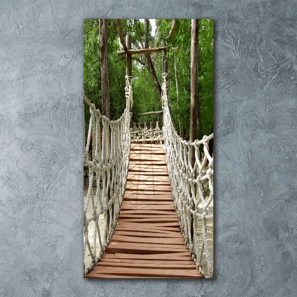 Cuadro de metacrilato vertical Puente de cuerda