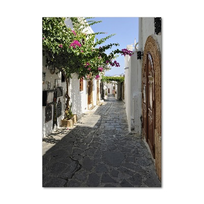 Cuadro decorativo en acrílico brillante vertical Un camino encantador