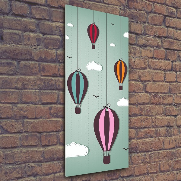 Cuadro de metacrilato vertical Globos voladores