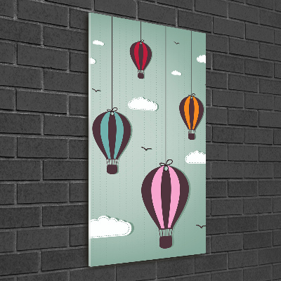 Cuadro de metacrilato vertical Globos voladores