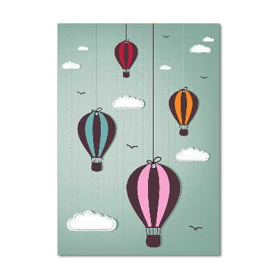 Cuadro de metacrilato vertical Globos voladores