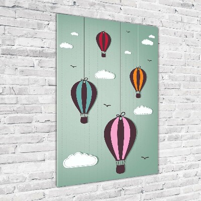 Cuadro de metacrilato vertical Globos voladores