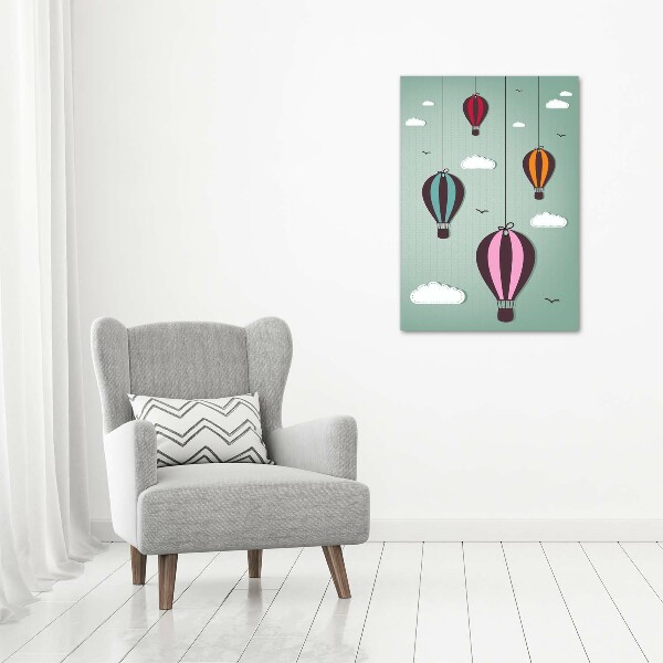 Cuadro de metacrilato vertical Globos voladores