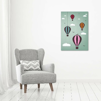 Cuadro de metacrilato vertical Globos voladores