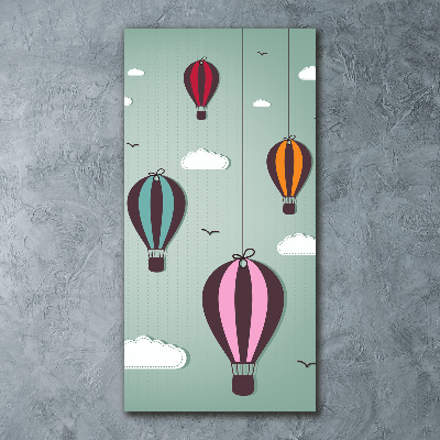 Cuadro de metacrilato vertical Globos voladores