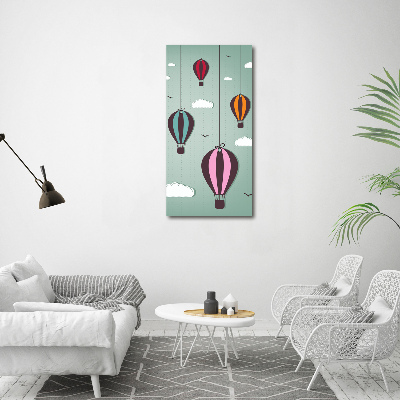 Cuadro de metacrilato vertical Globos voladores