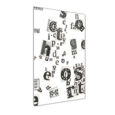 Cuadro de metacrilato vertical Cartas de un periódico