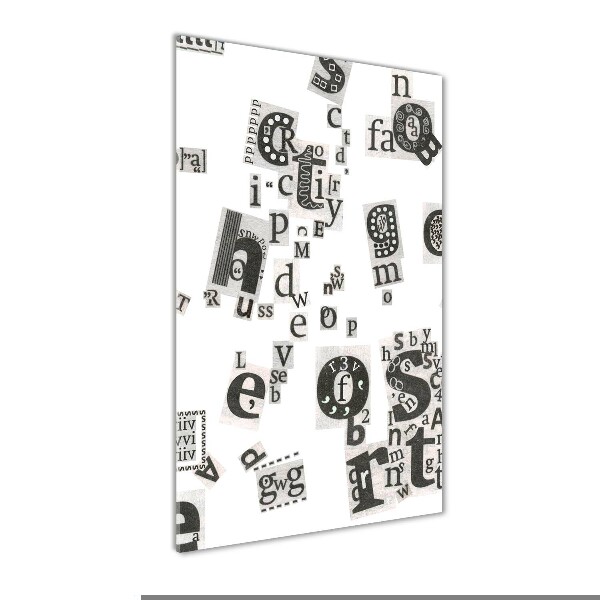 Cuadro de metacrilato vertical Cartas de un periódico