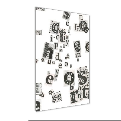 Cuadro de metacrilato vertical Cartas de un periódico