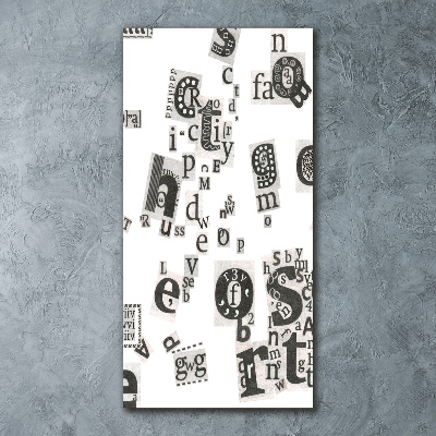 Cuadro de metacrilato vertical Cartas de un periódico