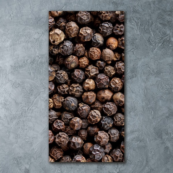 Cuadro decorativo en acrílico brillante vertical Granos de pimienta