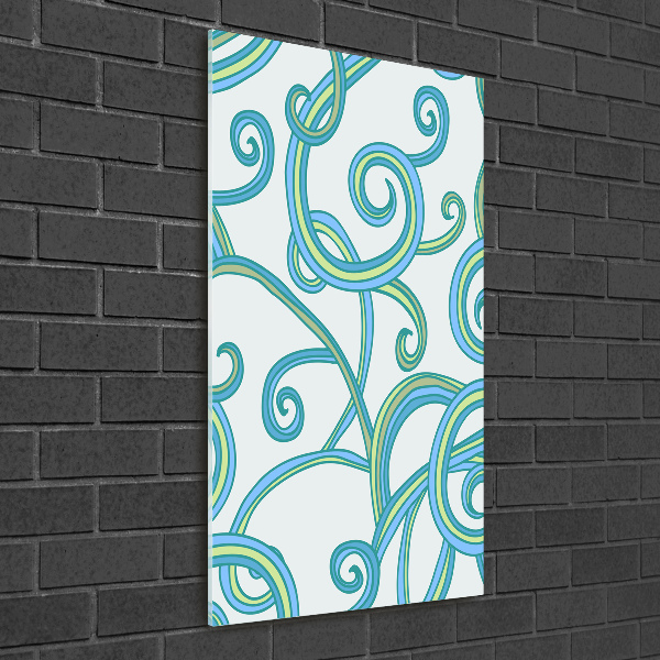Cuadro de metacrilato vertical Espirales abstractas