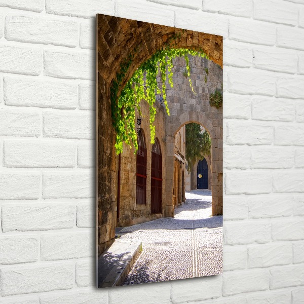 Cuadro de metacrilato vertical Calles con encanto