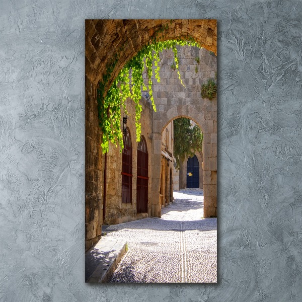 Cuadro de metacrilato vertical Calles con encanto