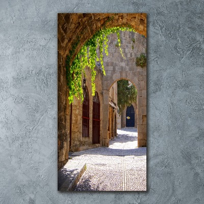 Cuadro de metacrilato vertical Calles con encanto