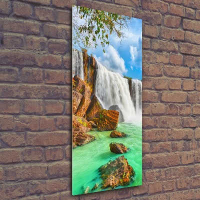 Cuadro decorativo en acrílico brillante vertical Cascada