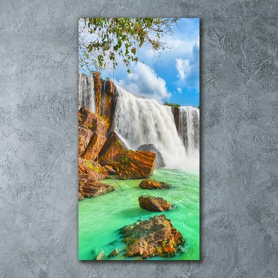 Cuadro decorativo en acrílico brillante vertical Cascada