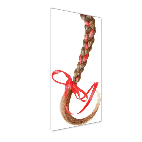 Cuadro decorativo en acrílico brillante vertical Trenza