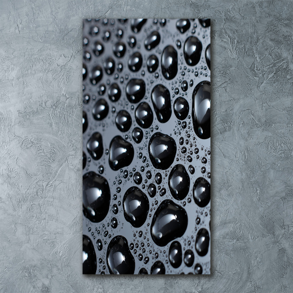 Cuadro de metacrilato vertical Gotas de agua