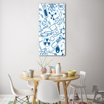 Cuadro de metacrilato moderno efecto cristal vertical Antecedentes de la química