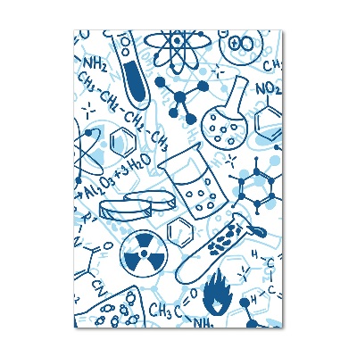 Cuadro de metacrilato moderno efecto cristal vertical Antecedentes de la química