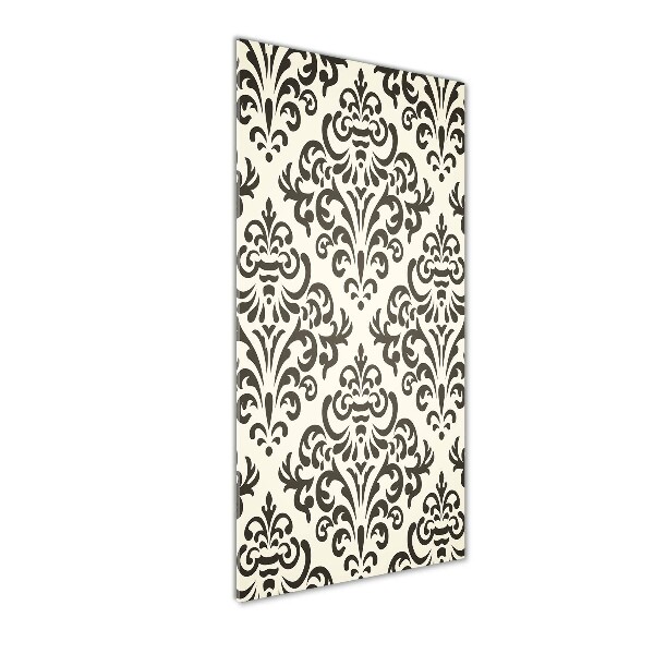 Cuadro decorativo en acrílico brillante vertical Fondo de adornos