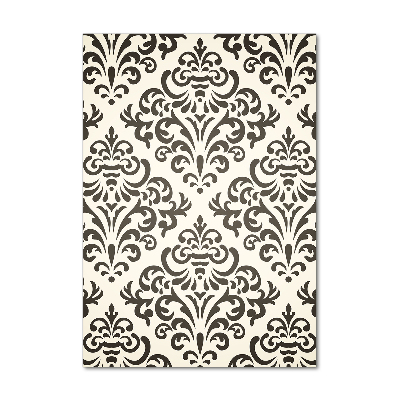 Cuadro decorativo en acrílico brillante vertical Fondo de adornos