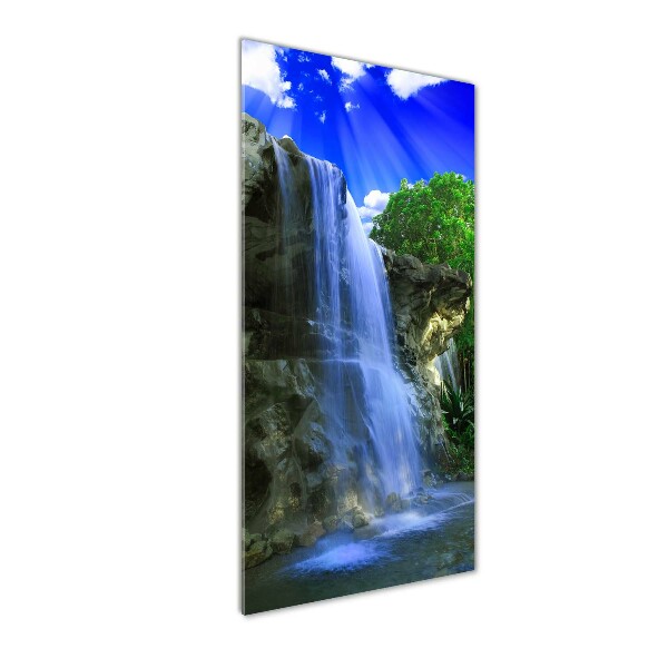 Cuadro de metacrilato moderno efecto cristal vertical Cascada