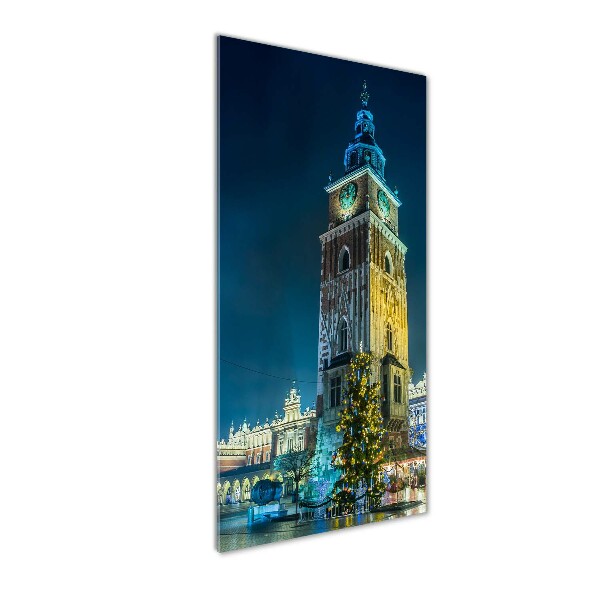 Cuadro decorativo en acrílico brillante vertical Cracovia, Polonia