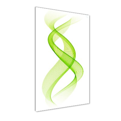 Cuadro decorativo en acrílico brillante vertical Ondas de colores