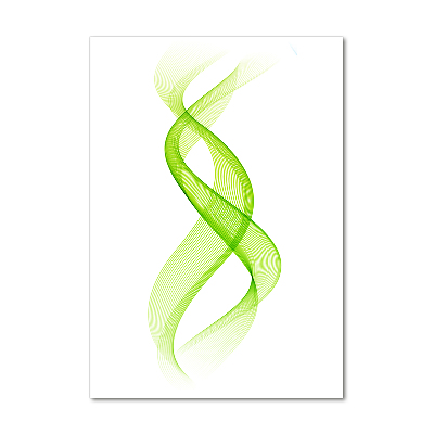 Cuadro decorativo en acrílico brillante vertical Ondas de colores