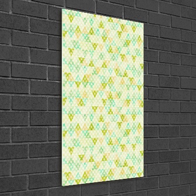 Cuadro de metacrilato vertical Fondo geométrico