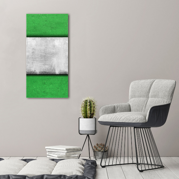 Cuadro de metacrilato vertical Muro verde