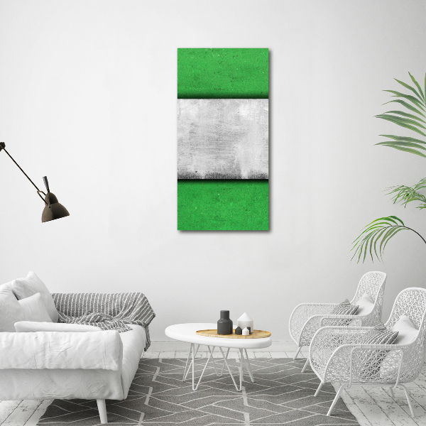 Cuadro de metacrilato vertical Muro verde