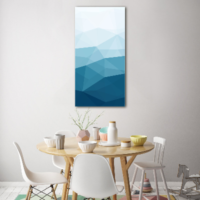 Cuadro de metacrilato moderno efecto cristal vertical Fondo abstracto