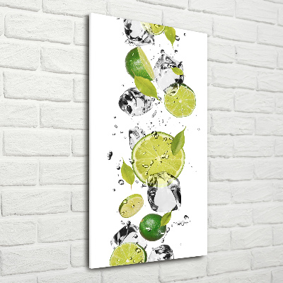 Cuadro decorativo en acrílico brillante vertical Cal y agua