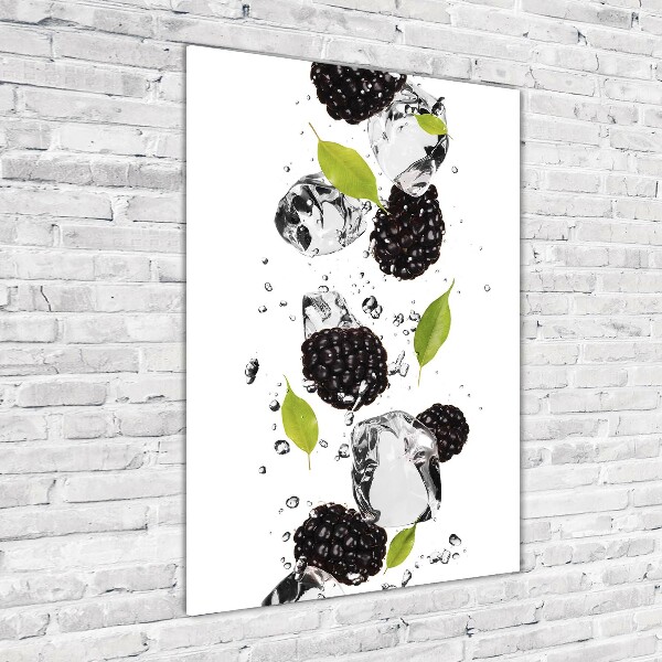 Cuadro de metacrilato vertical Moras y agua