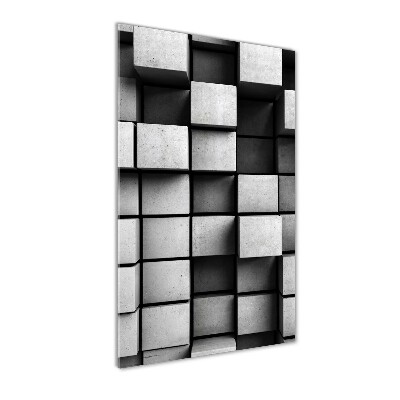 Cuadro decorativo en acrílico brillante vertical Abstracción