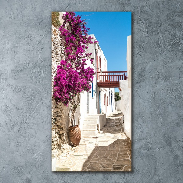 Impresión en metacrilato de alta calidad vertical calles griegas