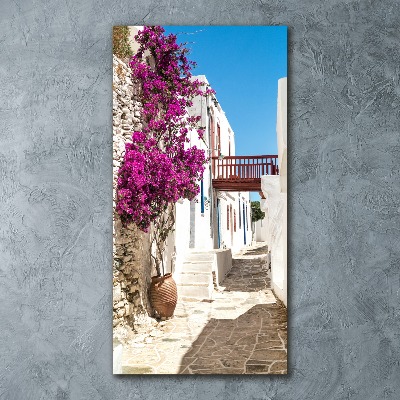 Impresión en metacrilato de alta calidad vertical calles griegas