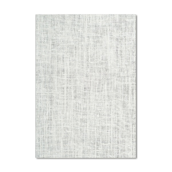 Cuadro de metacrilato moderno efecto cristal vertical Lienzo de lino blanco