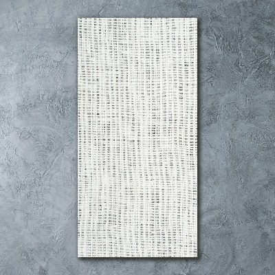 Cuadro de metacrilato moderno efecto cristal vertical Lienzo de lino blanco