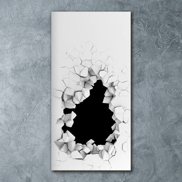 Impresión en metacrilato de alta calidad vertical Agujero en la pared