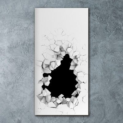 Impresión en metacrilato de alta calidad vertical Agujero en la pared