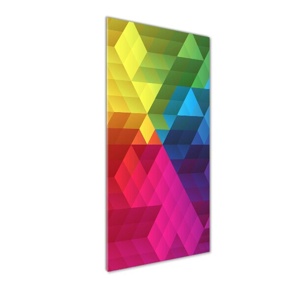 Cuadro de metacrilato vertical Fondo geométrico
