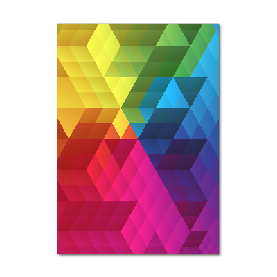 Cuadro de metacrilato vertical Fondo geométrico