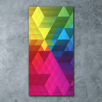 Cuadro de metacrilato vertical Fondo geométrico