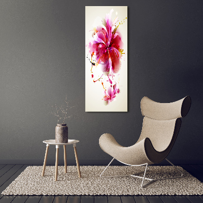 Cuadro decorativo en acrílico brillante vertical Mujer abstracta