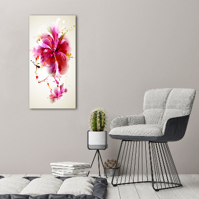 Cuadro decorativo en acrílico brillante vertical Mujer abstracta