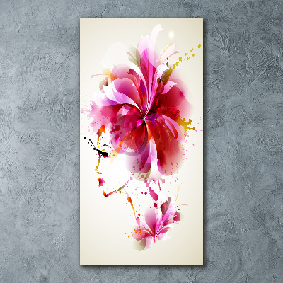 Cuadro decorativo en acrílico brillante vertical Mujer abstracta